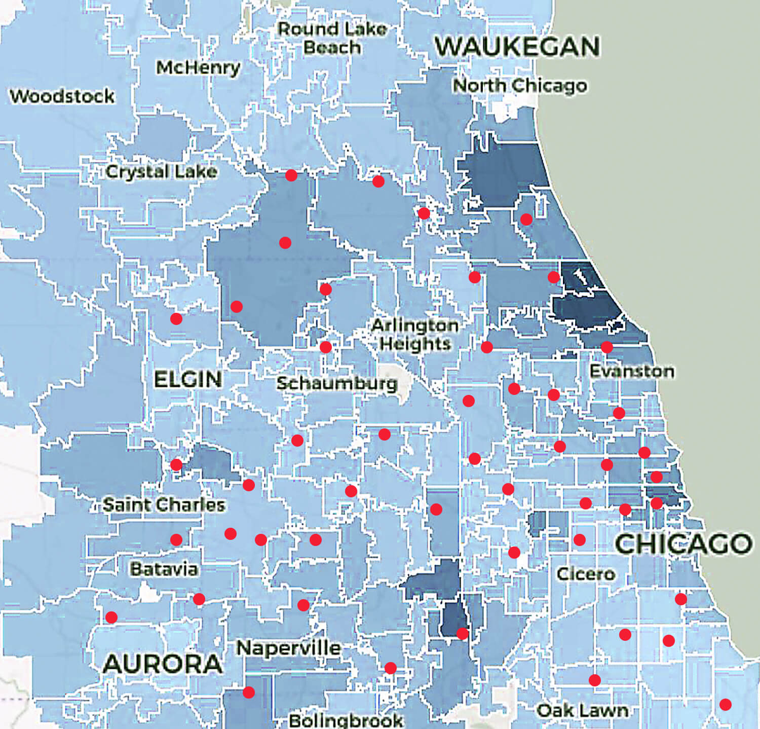 Chicagoland Map